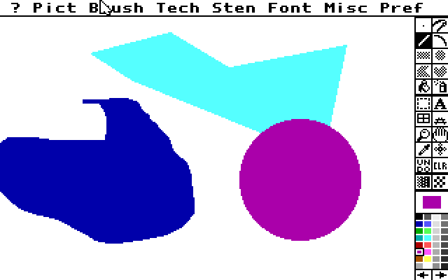 Screenshot of Deluxe Paint II